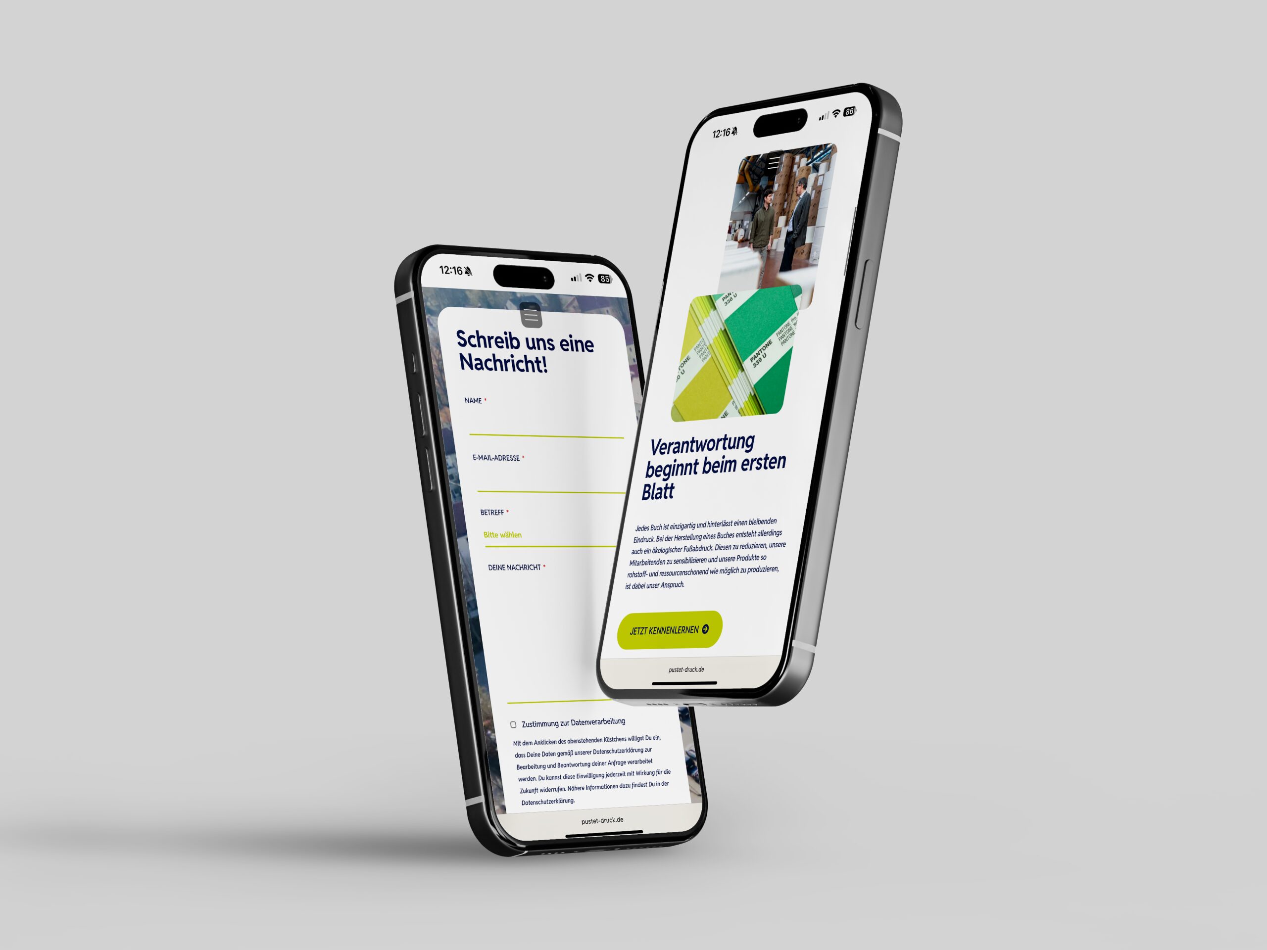 Kundenreferenz Mockup Pustet Druck